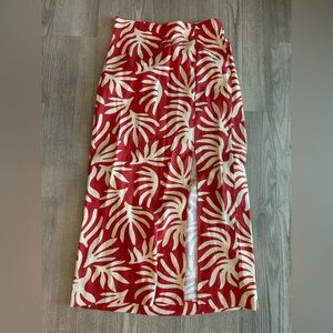 Target Red and White A-Line Skirt